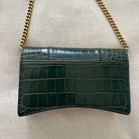 Balenciaga hourglass wallet on chain with croc - Picture 5 of 5
